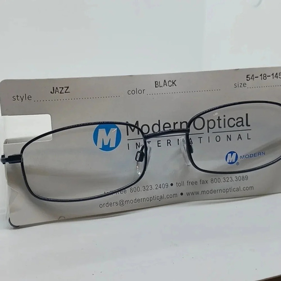 NWT MEN'S MODERN OPTICAL EYEGLASS FRAMES JAZZ BLACK - Picture 2 of 3